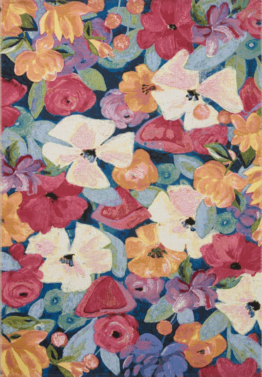Botanical Rug 02 | Navy / Multi