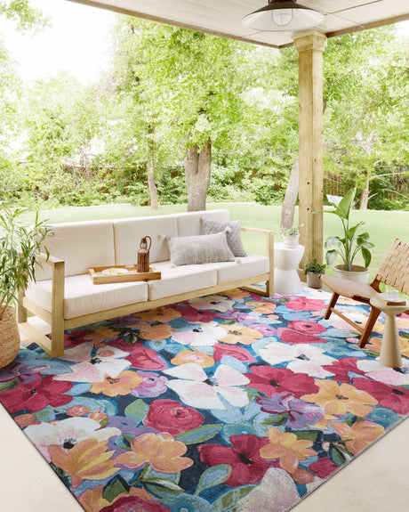 Botanical Rug 02 | Navy / Multi