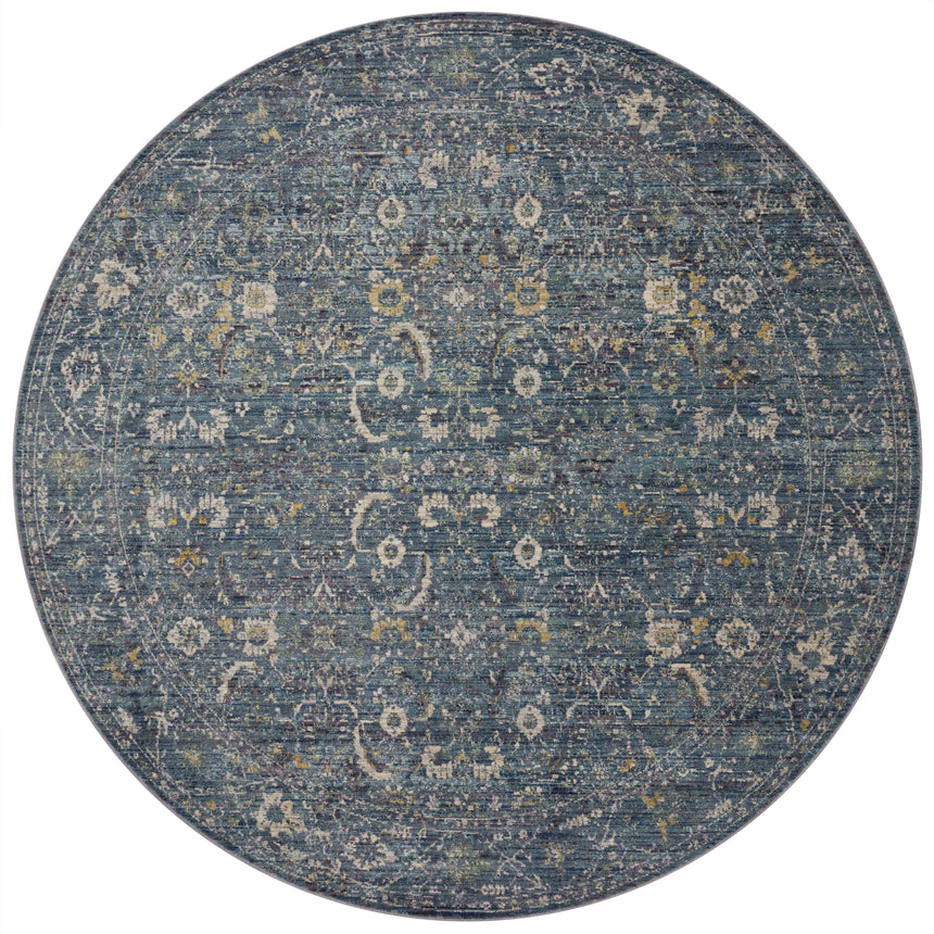 Bradbury Rug 03 | Ocean / Gold