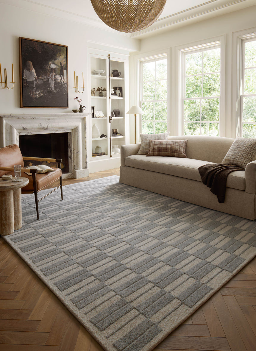 Bradley Rug 03 | Ivory / Grey