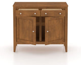 Canadel Buffet 3800 in Oak Washed, open view