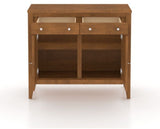 Canadel Buffet 3800 in Oak Washed, fully open view