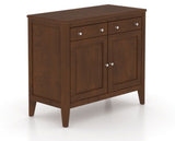 Canadel Buffet 3800 in 19 Cognac Washed, three-quarter view