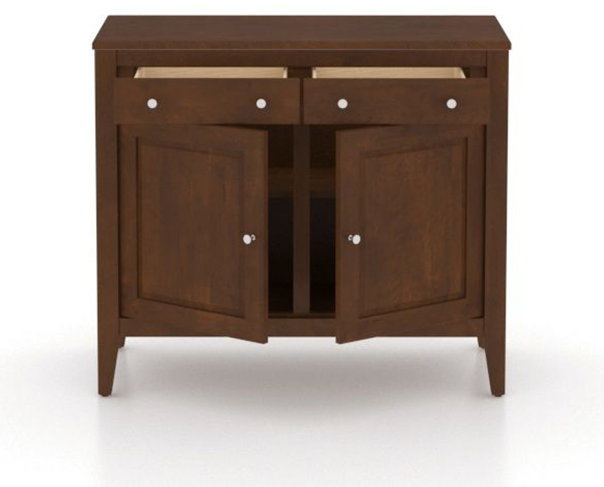Canadel Buffet 3800 in 19 Cognac Washed, open view