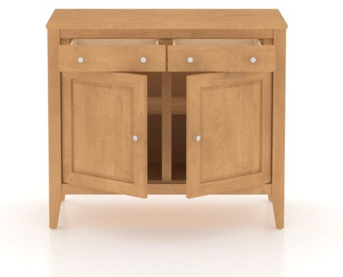 Canadel Buffet 3800 in 20 Caramel Washed, open view