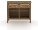 Canadel Buffet 3800 in 25 Pecan Washed, fully open view