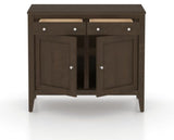 Canadel Buffet 3800 in 29 Hazelnut Washed, open view