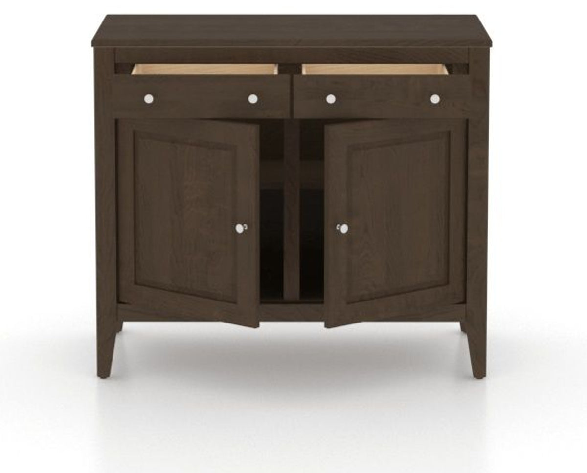 Canadel Buffet 3800 in 29 Hazelnut Washed, open view