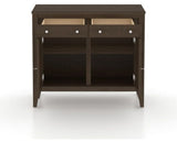 Canadel Buffet 3800 in 29 Hazelnut Washed, fully open view