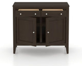 Canadel Buffet 3800 in 59 Davy's Grey, open view