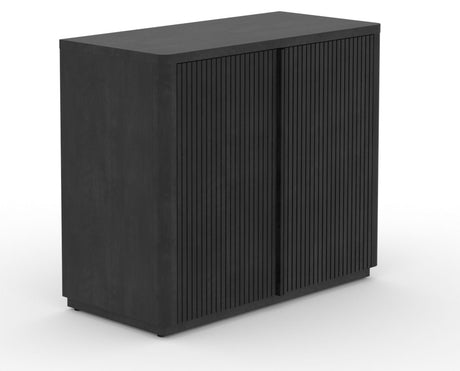Canadel Modern Channel 40 Buffet in Dark Smoke, three-quarter view