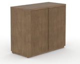 Canadel Modern Channel 40 Buffet in Pecan Washed, three-quarter view