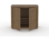 Canadel Modern Channel 40 Buffet in Pecan Washed, open view