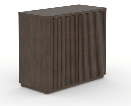 Canadel Modern Channel 40 Buffet in Hazelnut Washed, three-quarter view