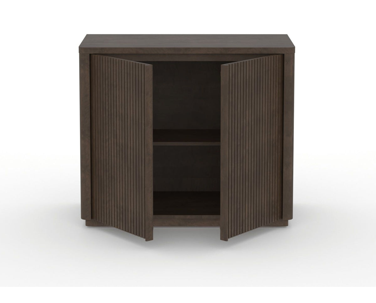 Canadel Modern Channel 40 Buffet in Hazelnut Washed, open view