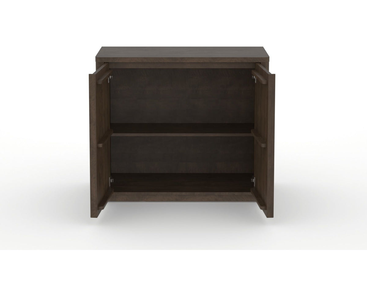 Canadel Modern Channel 40 Buffet in Hazelnut Washed, fully open view