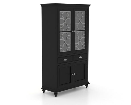 Canadel Buffet 4172 in Midnight Black Washed, three-quarter view
