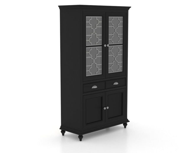 Canadel Buffet 4172 in Midnight Black Washed, three-quarter view