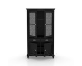 Canadel Farmhouse Buffet 4172 in Midnight Black Washed, open view
