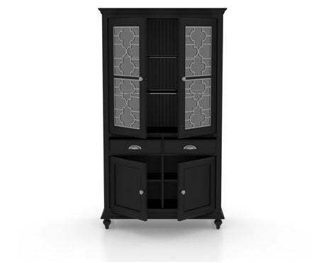 Canadel Buffet 4172 in Midnight Black Washed, open view
