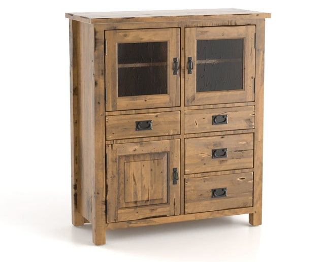 Canadel Champlain Buffet 4248 in Oak Washed, three-quarter view
