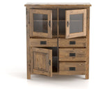 Canadel Champlain Buffet 4248 in Oak Washed, open view