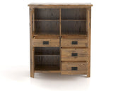 Canadel Champlain Buffet 4248 in Oak Washed, fully open view