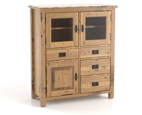 Canadel Champlain Buffet 4248 in 25 Pecan Washed, three-quarter view