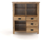 Canadel Champlain Buffet 4248 in 25 Pecan Washed, fully open view