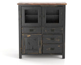 Canadel Champlain Buffet 4248 in 63 Black / 33 Spice Washed, front view