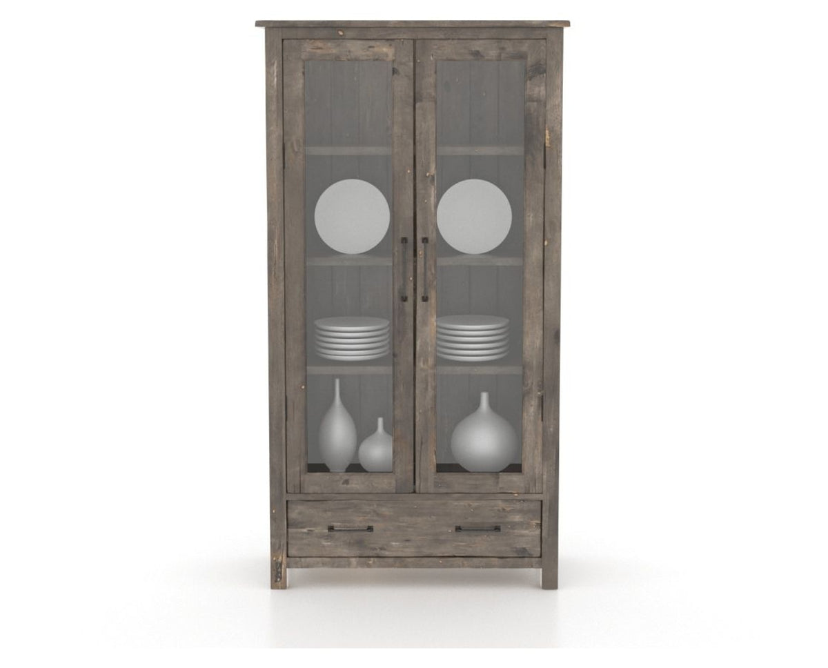 Canadel Champlain Farmhouse Buffet in Shadow, front view