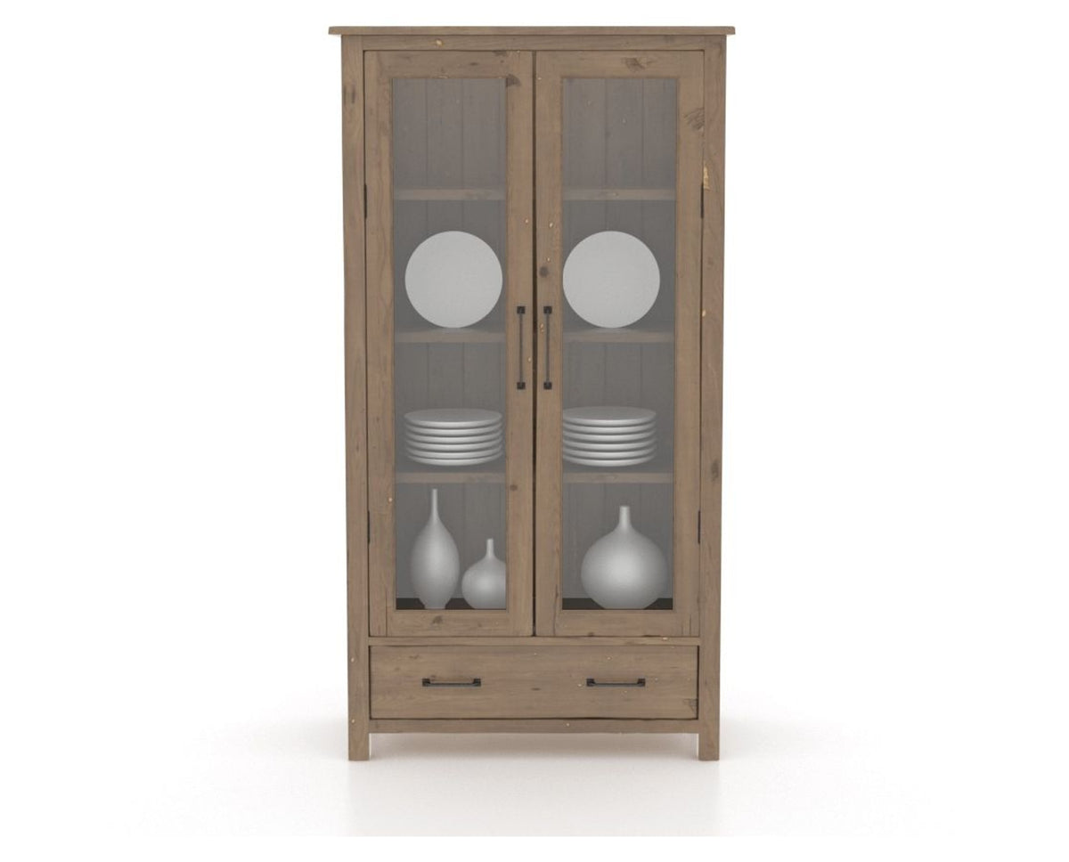 Canadel Champlain Farmhouse Buffet in Pecan Washed, front view