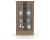 Canadel Champlain Farmhouse Buffet in Pecan Washed, open view
