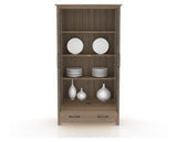 Canadel Champlain Farmhouse Buffet in Pecan Washed, fully open view