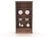 Canadel Champlain Farmhouse Buffet in Spice Washed, fully open view