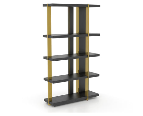 Canadel Modern Buffet 4678 in 09 Dark Smoke and M1, three-quarter view