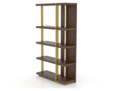 Canadel Modern Buffet 4678 in 19 Cognac Washed and M1, open view