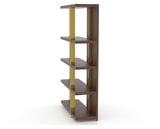 Canadel Modern Buffet 4678 in 19 Cognac Washed and M1, fully open view