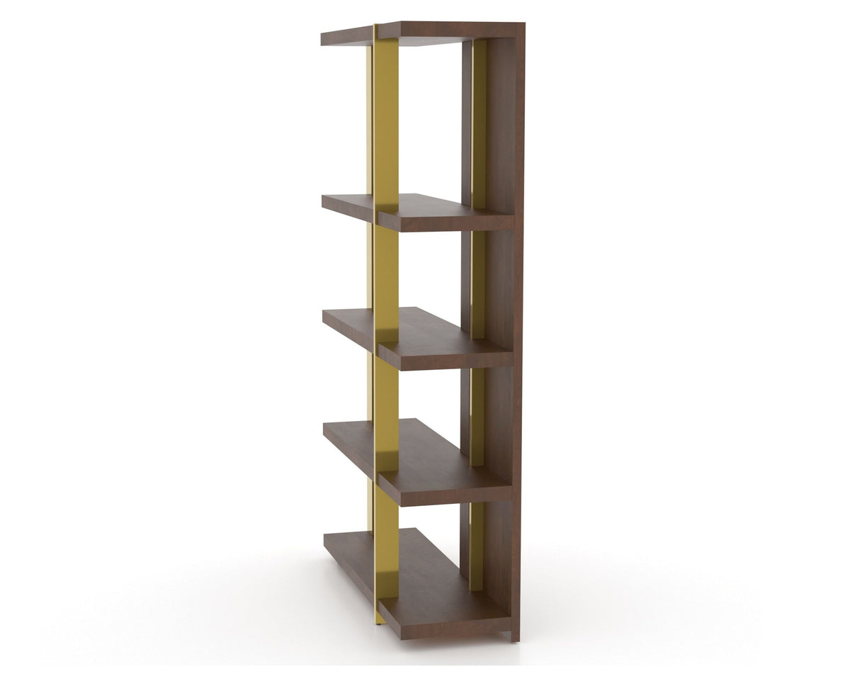 Canadel Modern Buffet 4678 in 19 Cognac Washed and M1, fully open view