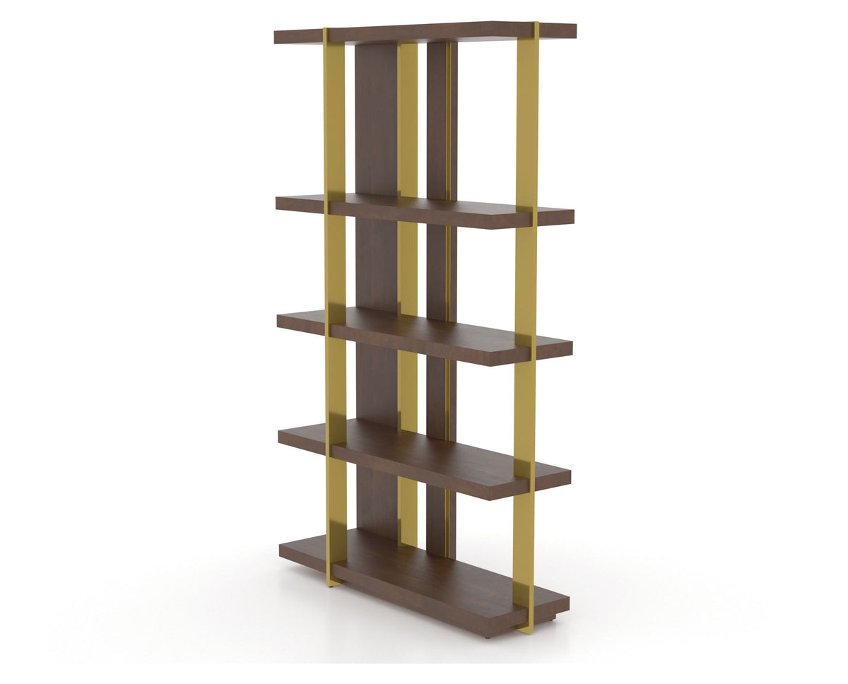 Canadel Modern Buffet 4678 in 19 Cognac Washed and M2, open view