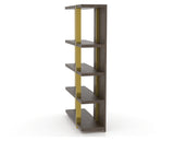 Canadel Modern Buffet 4678 in 29 Hazelnut Washed and M1, fully open view