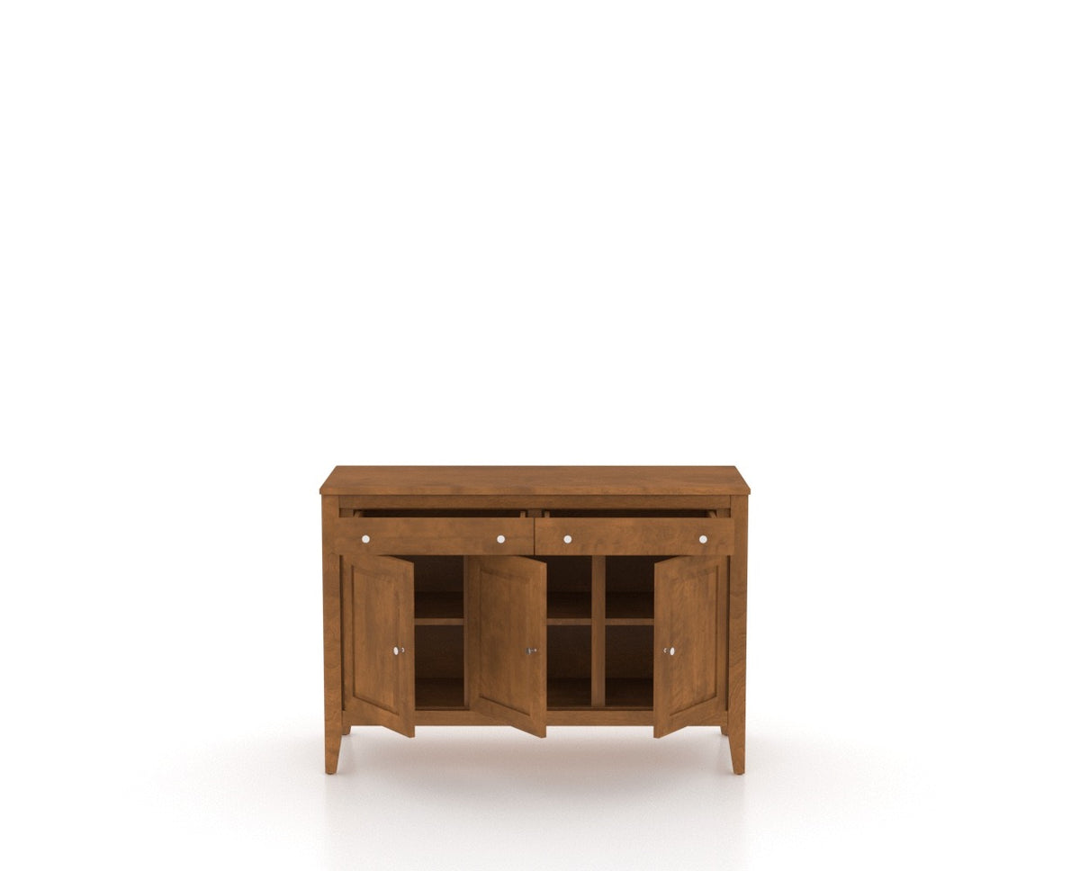 Canadel Core Buffet 4800 in Oak Washed, open view