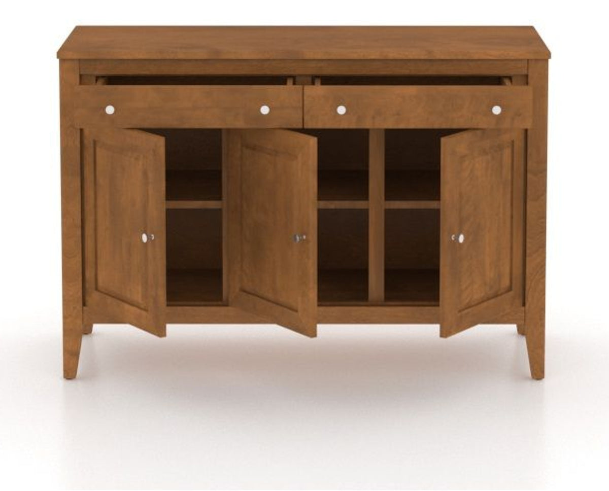 Canadel Buffet 4800 in Oak Washed, open view