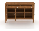 Canadel Buffet 4800 in Oak Washed, fully open view