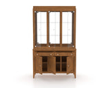 Canadel Core Buffet 4800 in Oak Washed Hutch, open view
