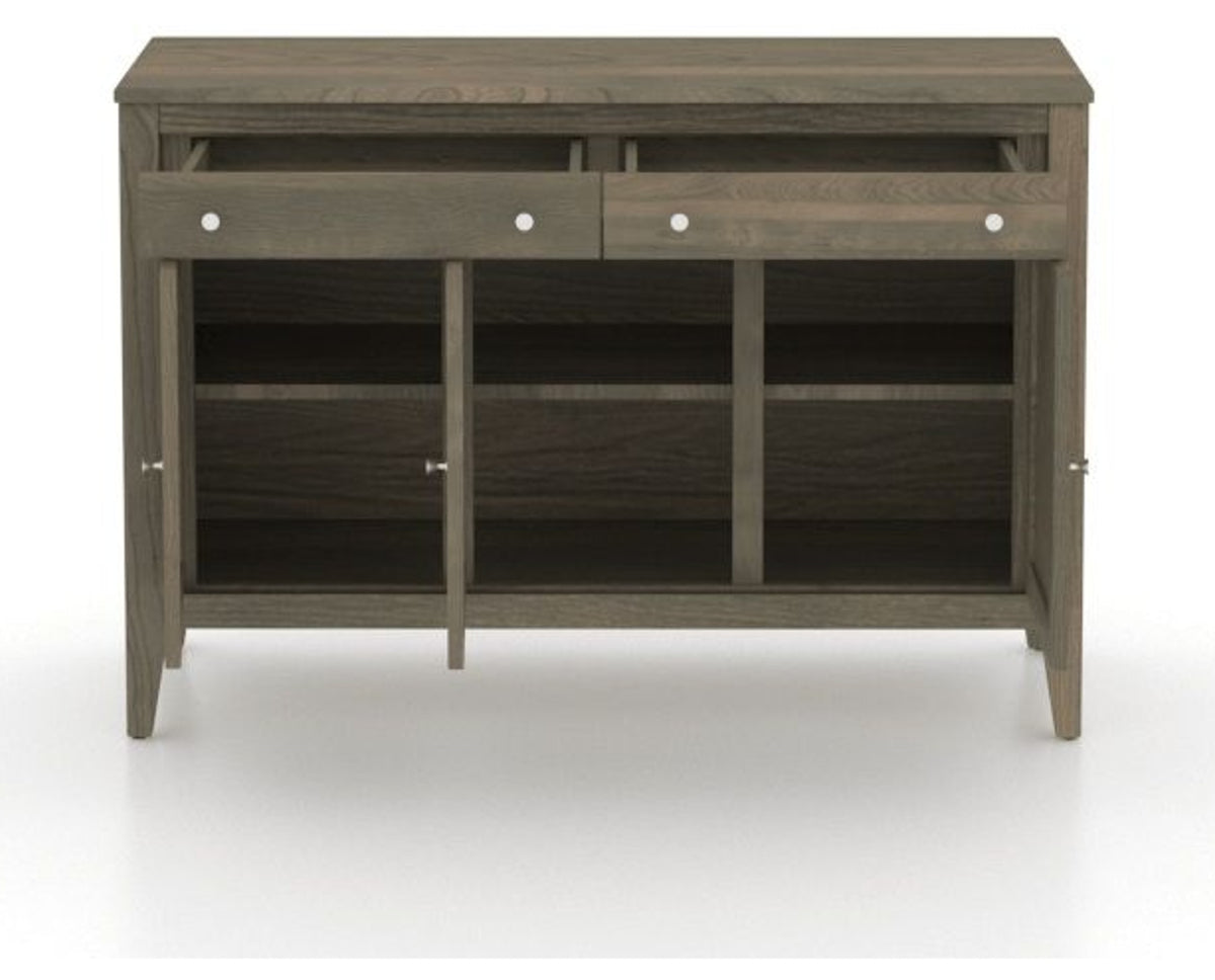 Canadel Buffet 4800 in 08 Shadow, fully open view