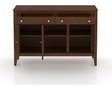 Canadel Buffet 4800 in 19 Cognac Washed, fully open view