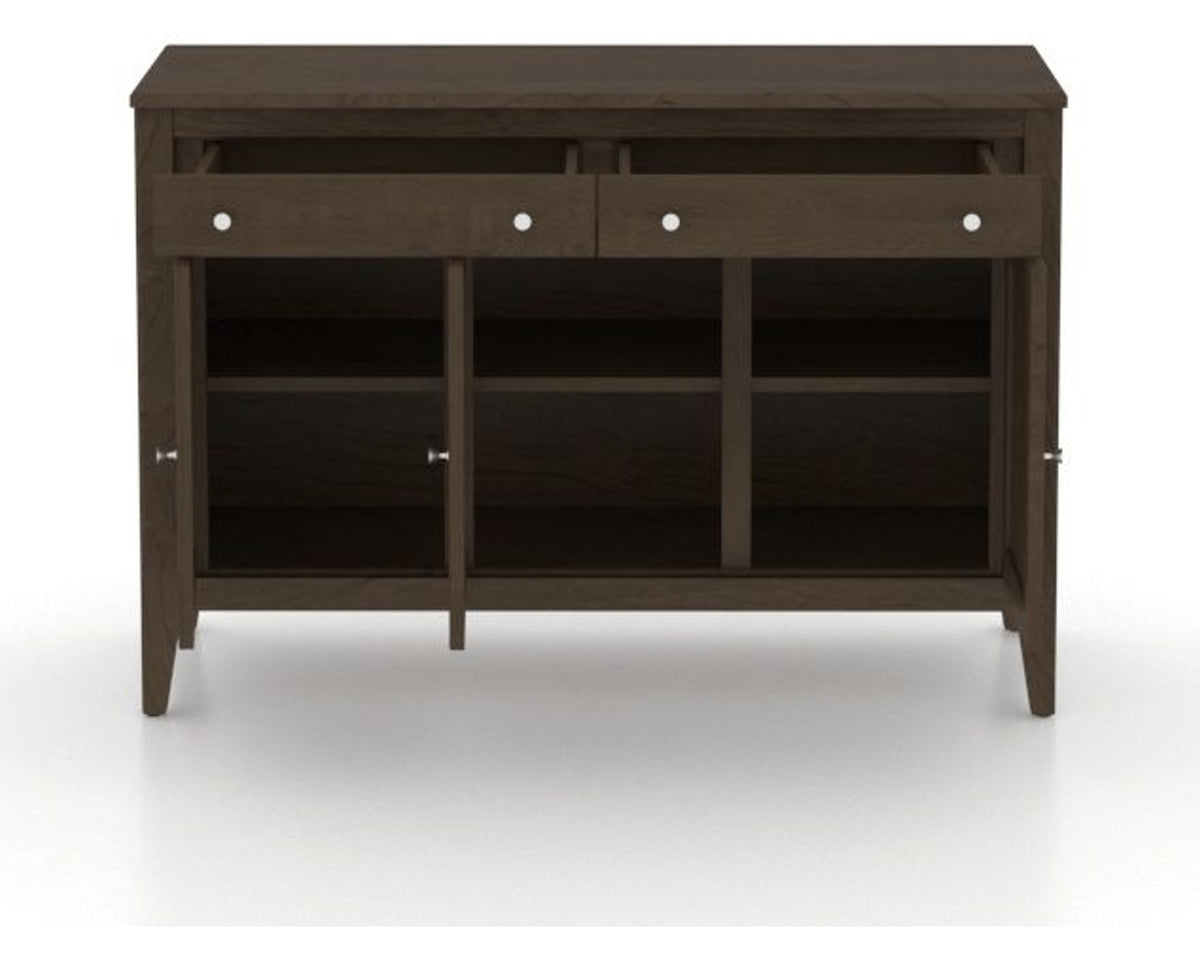 Canadel Buffet 4800 in 29 Hazelnut Washed, fully open view