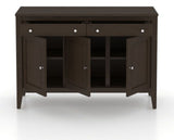 Canadel Buffet 4800 in 59 Davy's Grey, open view