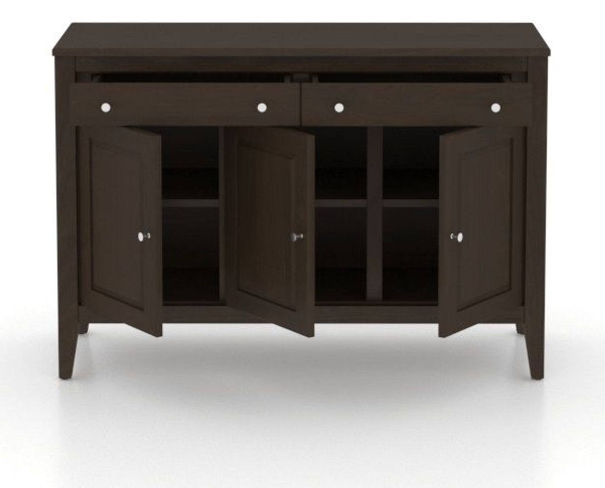 Canadel Buffet 4800 in 59 Davy's Grey, open view
